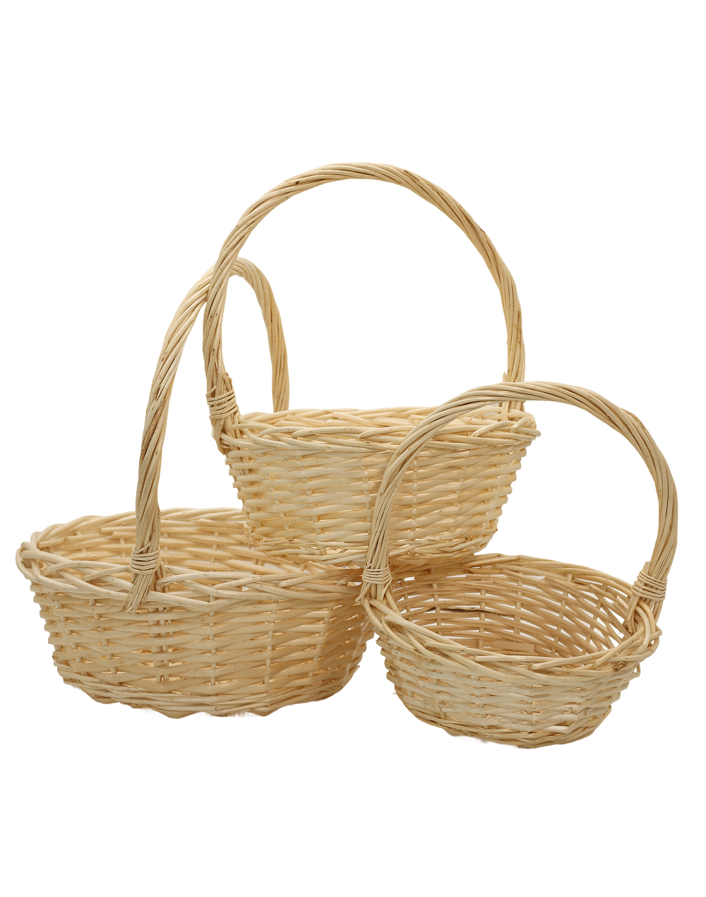 Round Woven Basket Trio