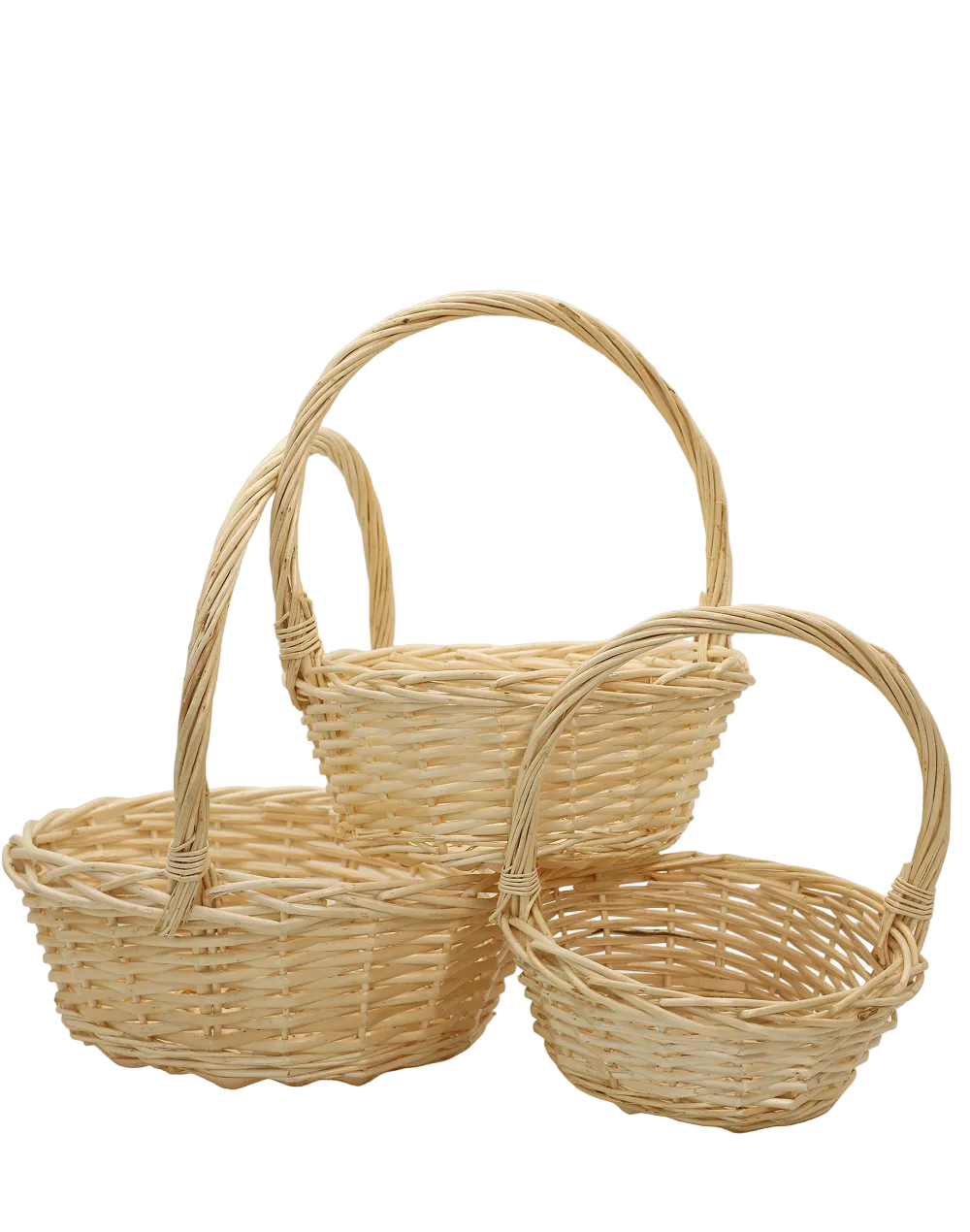Round Woven Basket Trio
