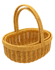 Rovo Round Woven Basket Duo