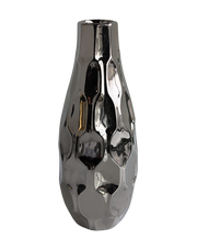 Silver Neck Vase
