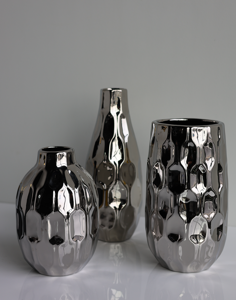 Aurora Silver Vase