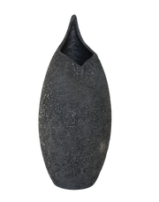 TerraForge Onyx Cut Mouth Vase Large