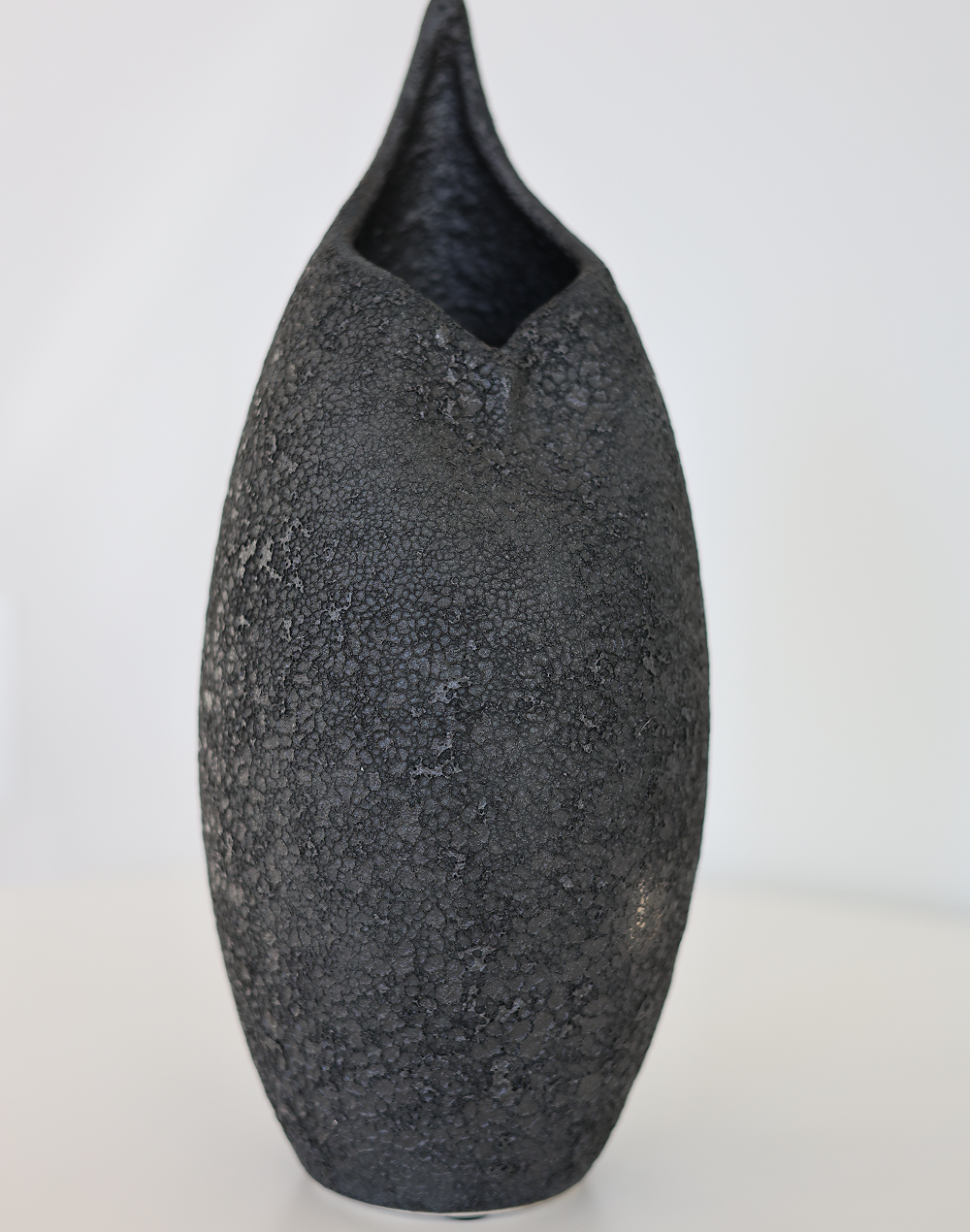 TerraForge Onyx Cut Mouth Vase Medium