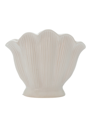 Shell White Vase- Medium White