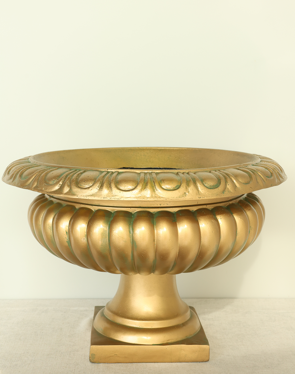Gold Large Greek Belly Urn-26"H Gold