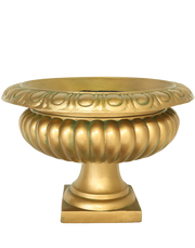 Gold Large Greek Belly Urn-26"H Gold