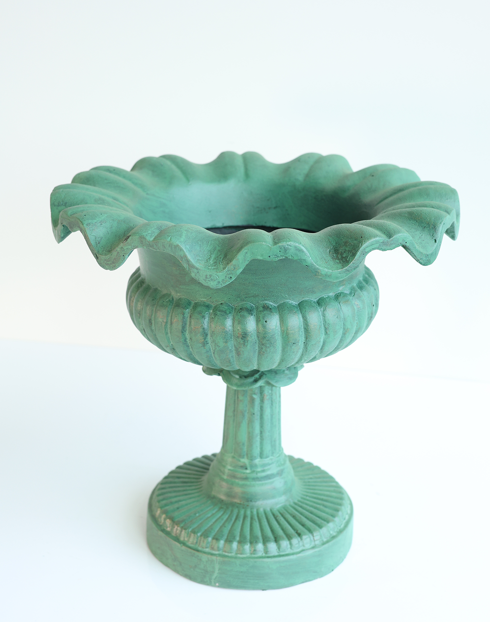 Antique Verdigras Urn- 15"H