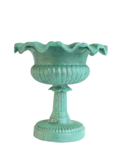 Antique Verdigras Urn- 15"H