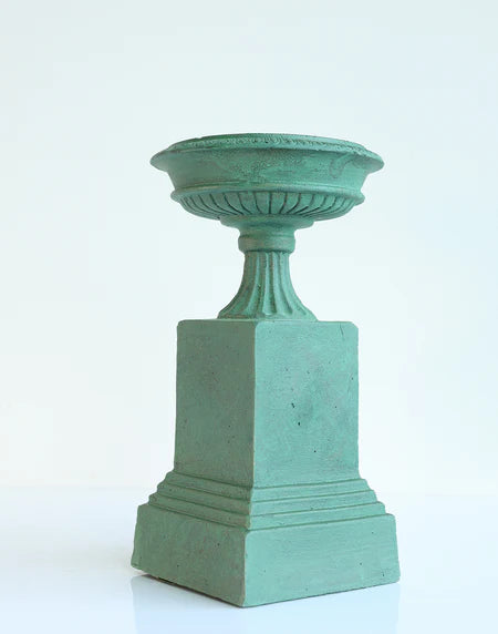 Antique Verdigras Valmont Urn-17"H