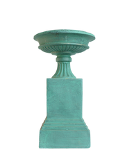 Antique Verdigras Valmont Urn-10"H