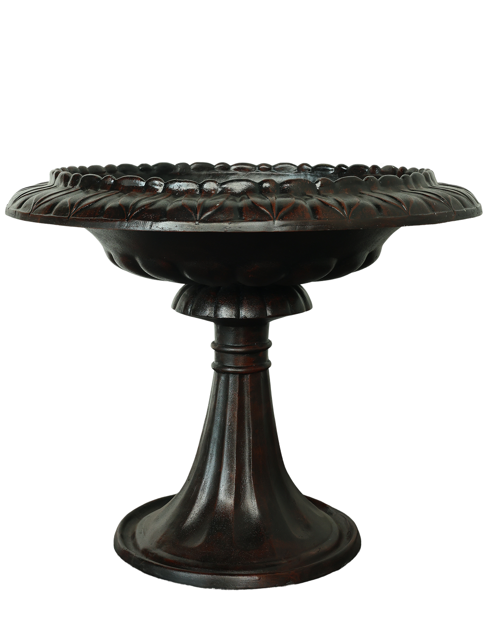 Burgandy Pedestal Urn Scarlet Red