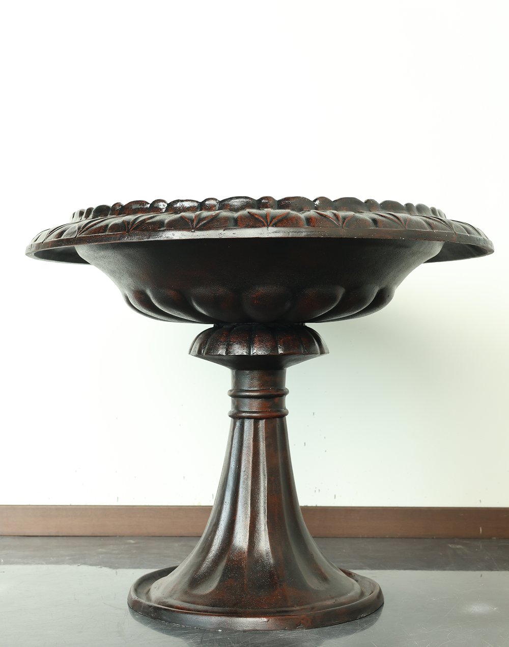 Burgandy Pedestal Urn Scarlet Red