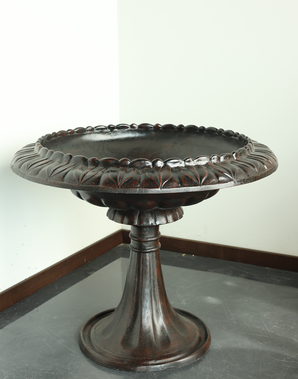 Burgandy Pedestal Urn Scarlet Red