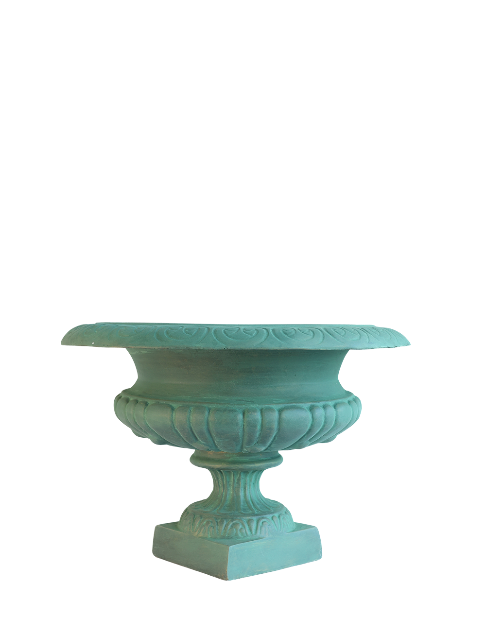 Antique Verdigras Greek Urn-11"H Green