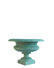 Antique Verdigras Greek Urn-9.5"H