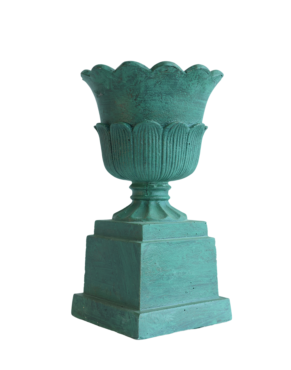 Antique Verdigras Firenze Urn-13"H