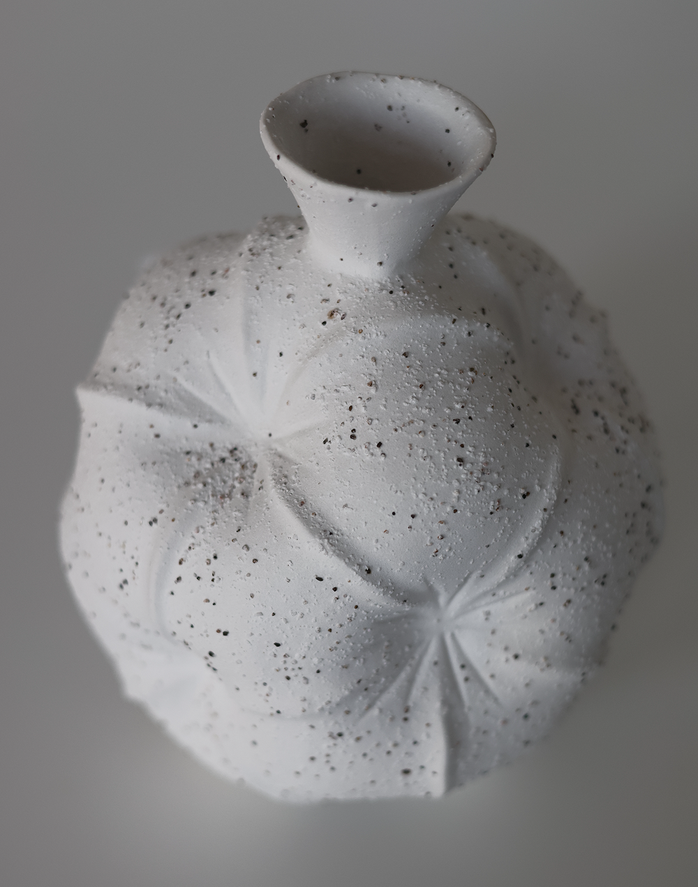 Greek StarBurst Vase White