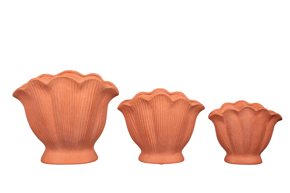 Shell Terracota Vase- Small Terracotta