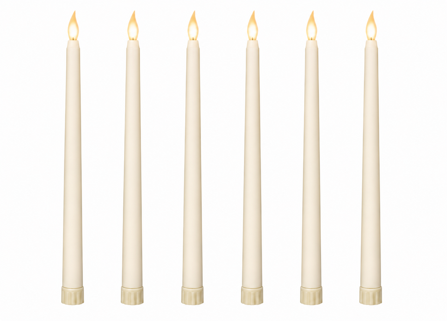 Led Taper Candle-11"-Pack of 6