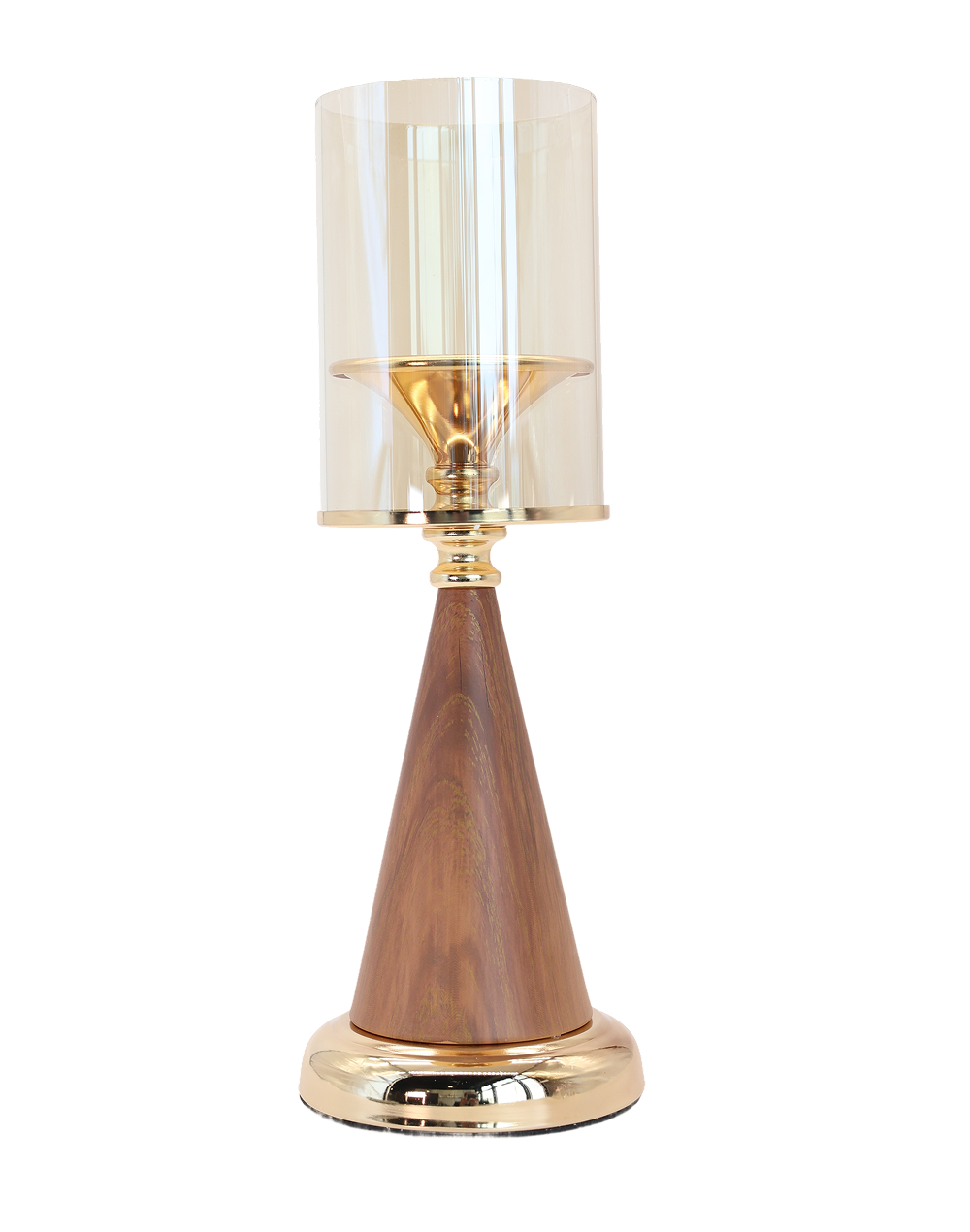 Honeywood Prism Glass Candle Holder -L