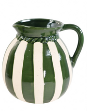 Portofino Striped Globe Pitcher