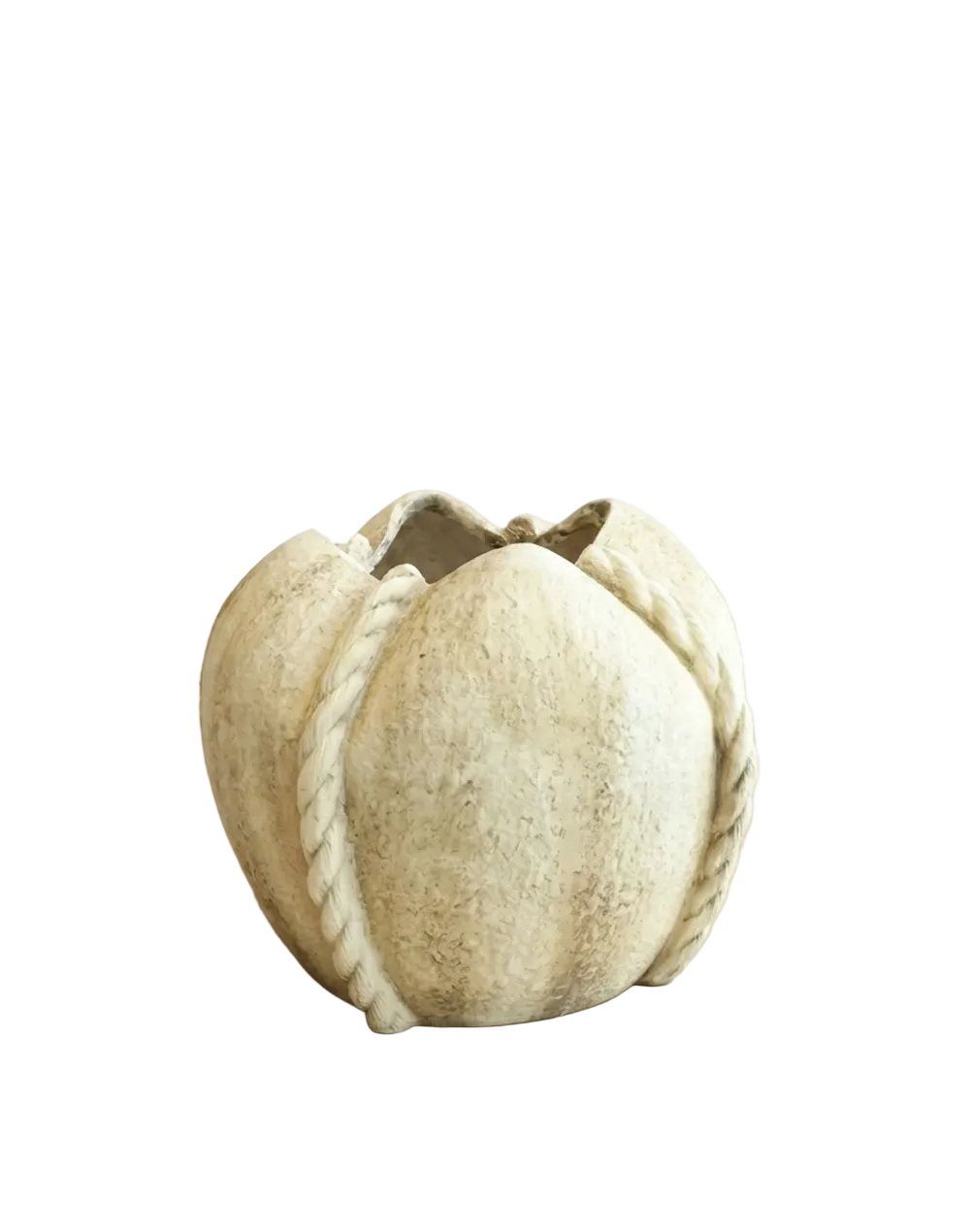 Sahara Rope-Bound Pod Vase – Desert Sand | Available in 2 Sizes