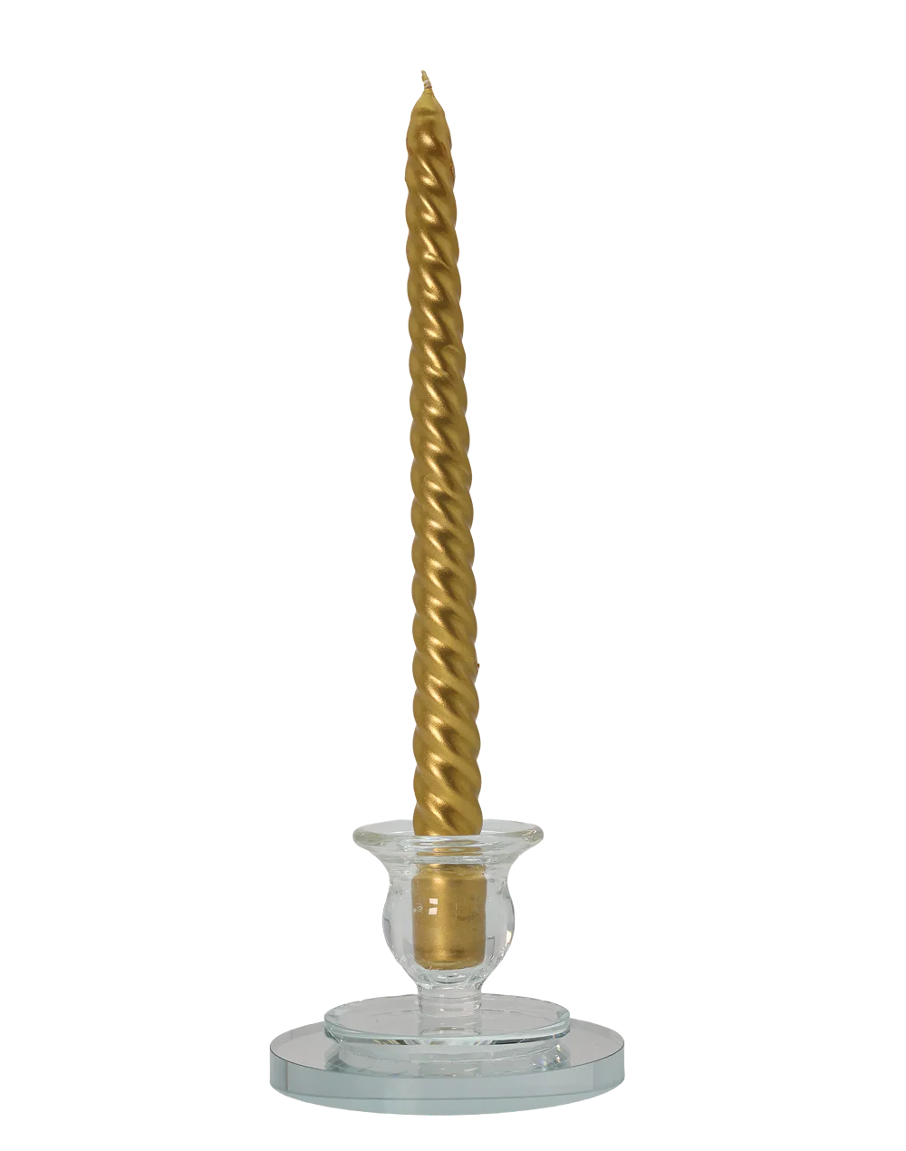 10" Taper Swirl Candles - Case of 24 White