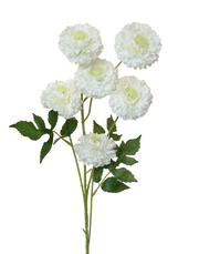 White 6-Head Pompom Spray