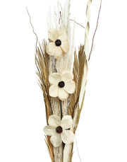 Dried Natural Farm Bouquet Beige