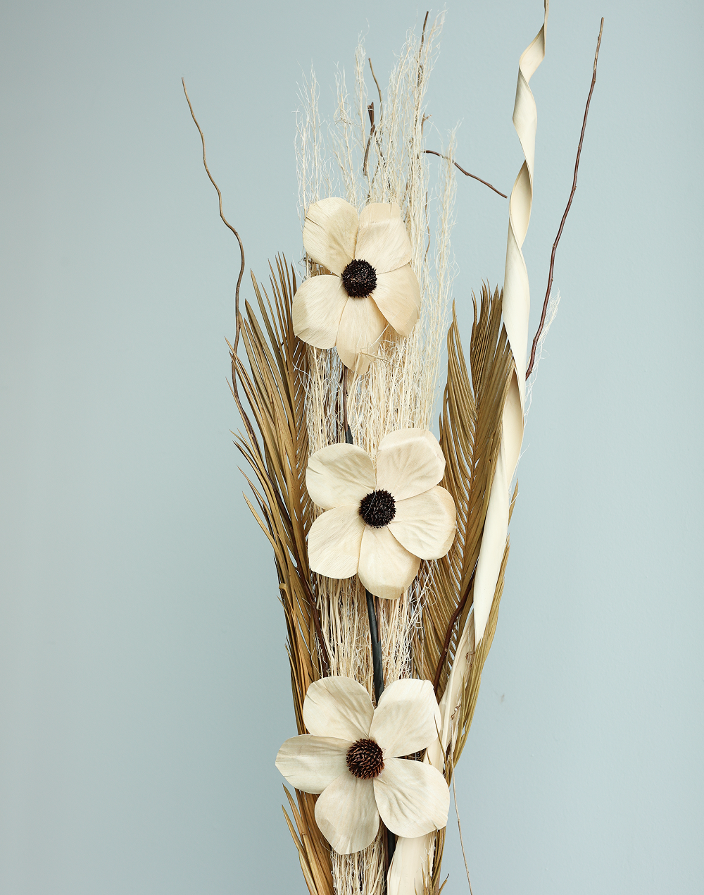 Dried Natural Farm Bouquet Beige