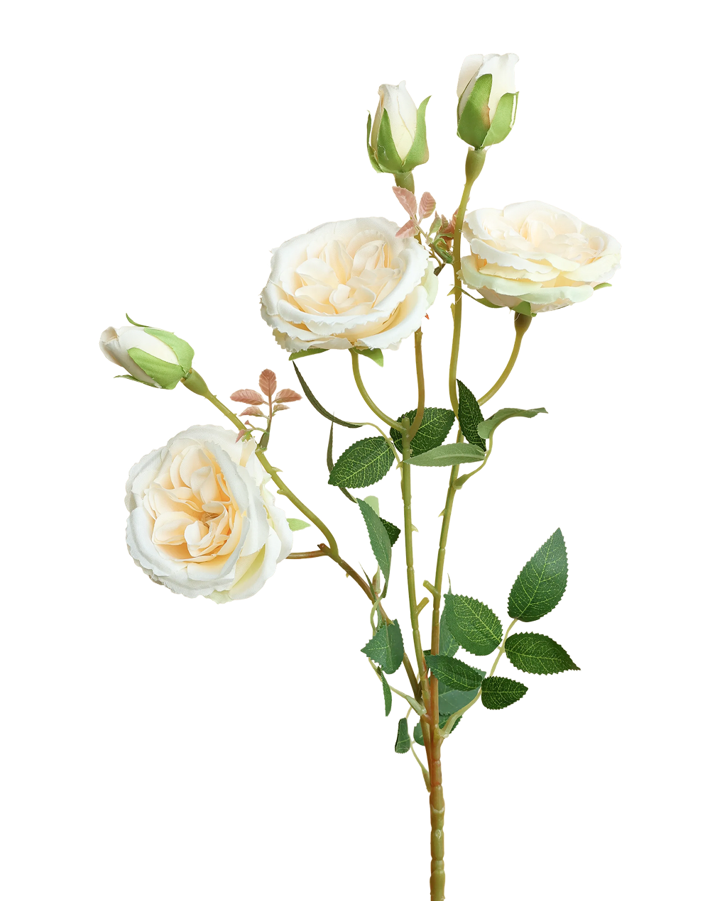 Silk Petite Garden Rose Spray | Available in 3 Colors