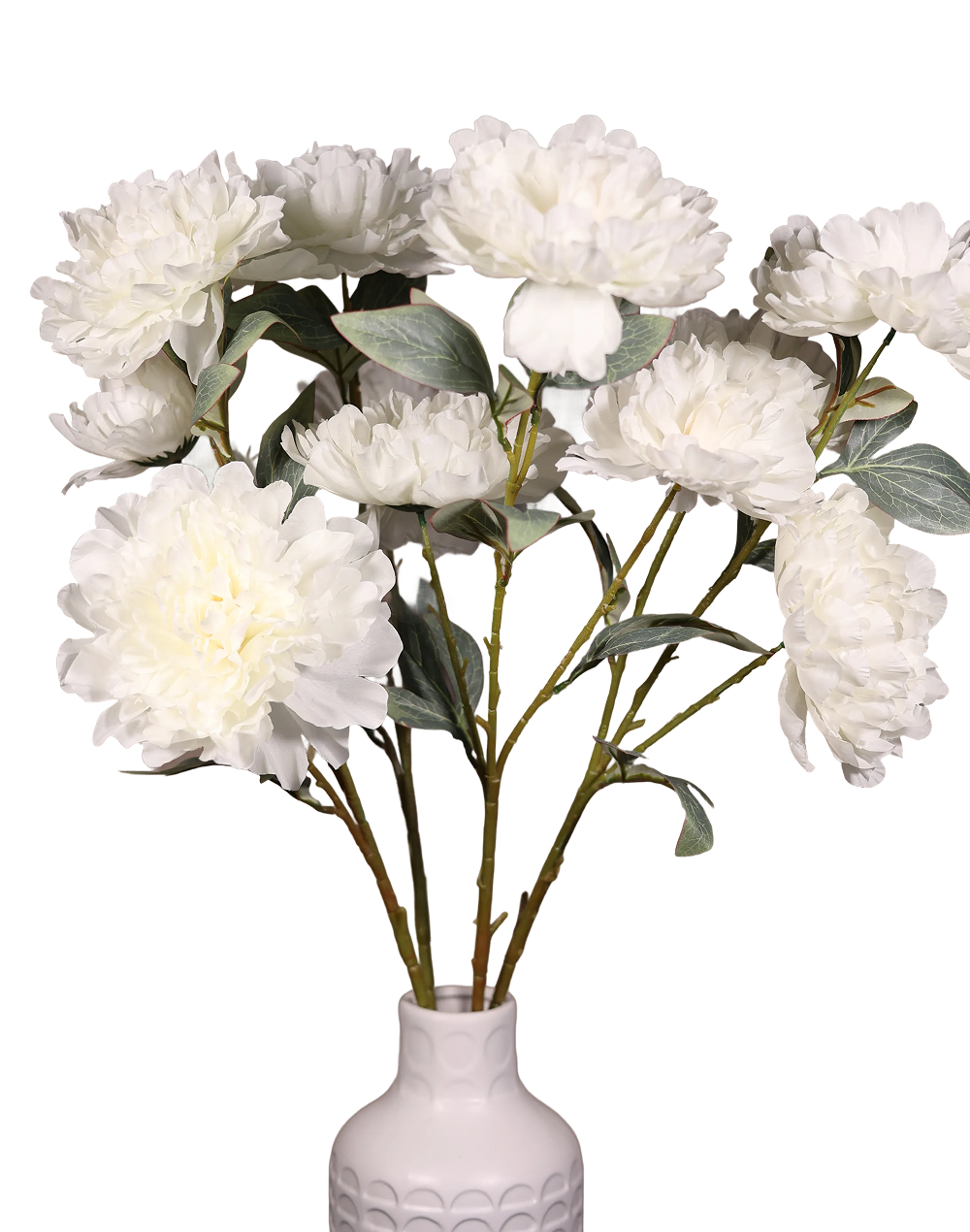 White Peony Bunch-36"