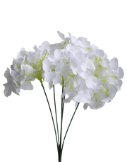 White Hydrangea Bunch-17.5"