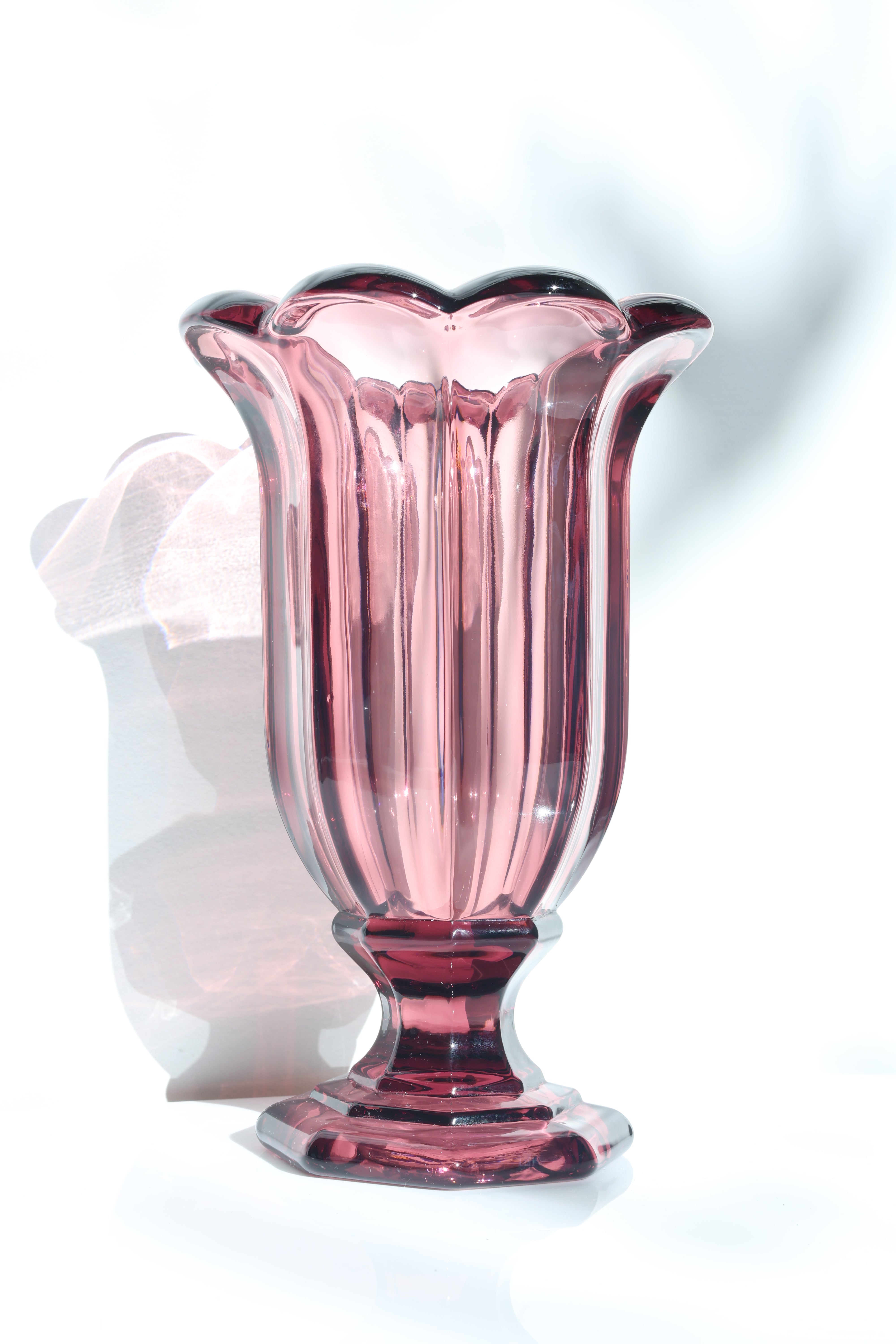 Royale  Amethyst Crystal Vase