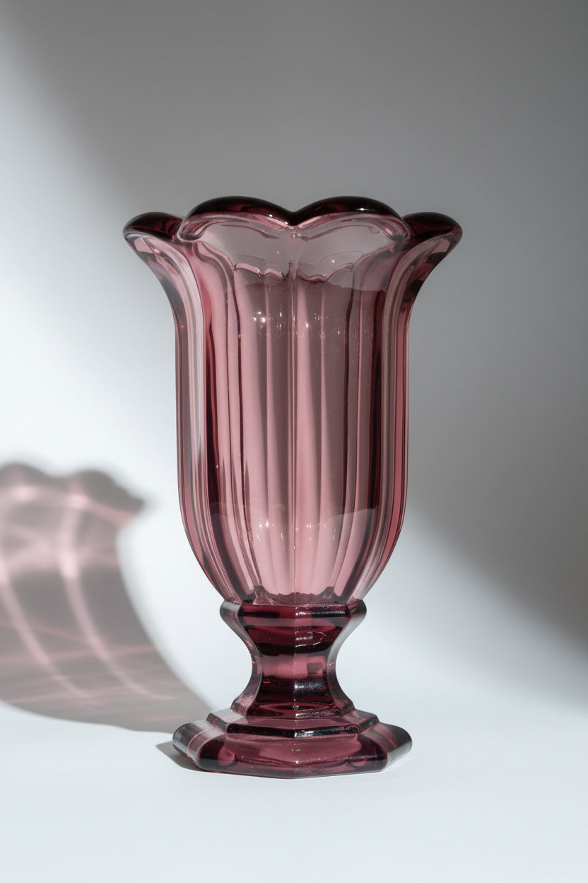 Royale  Amethyst Crystal Vase