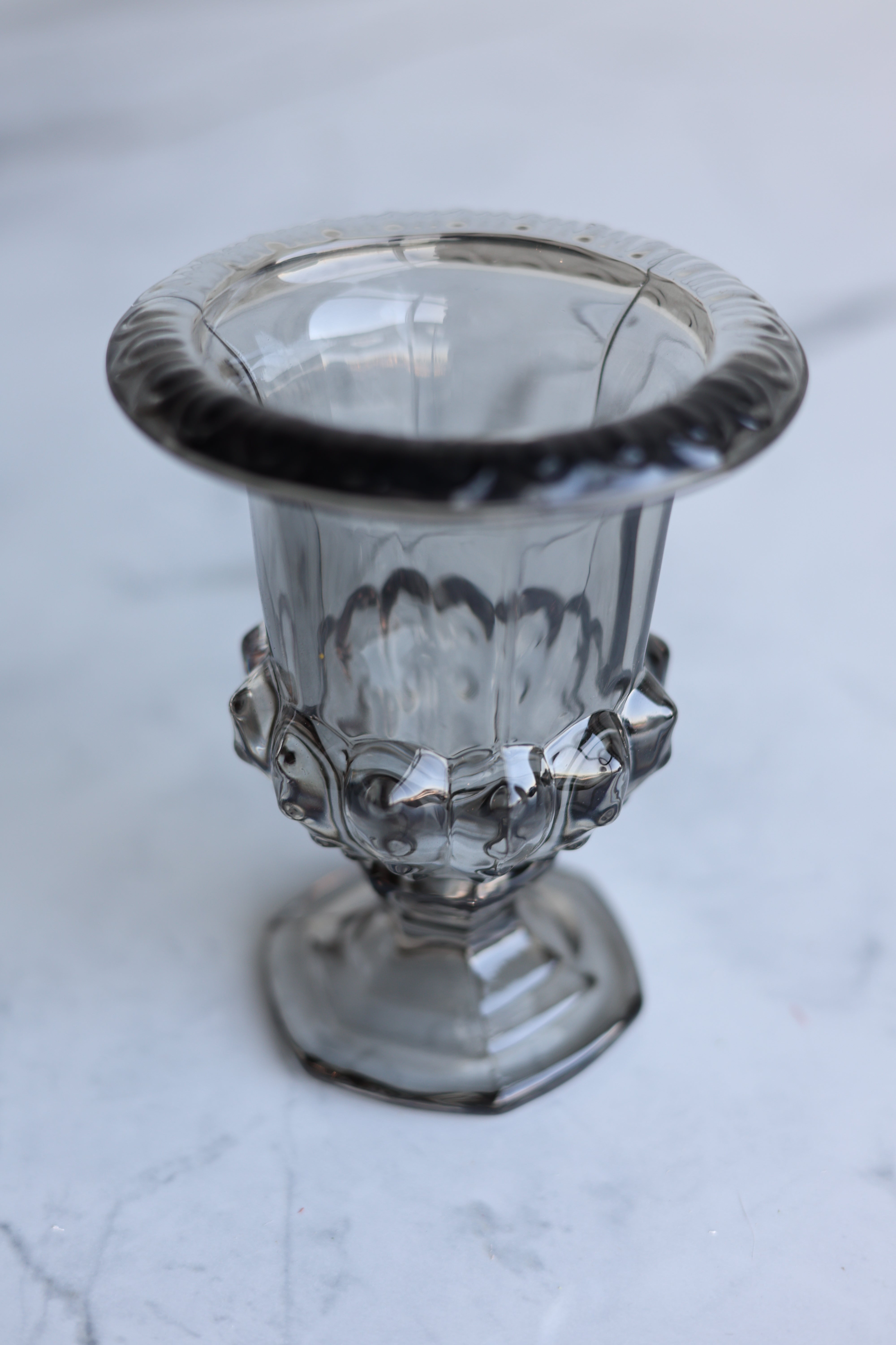 Smoked Dark Grey Crystal Urn