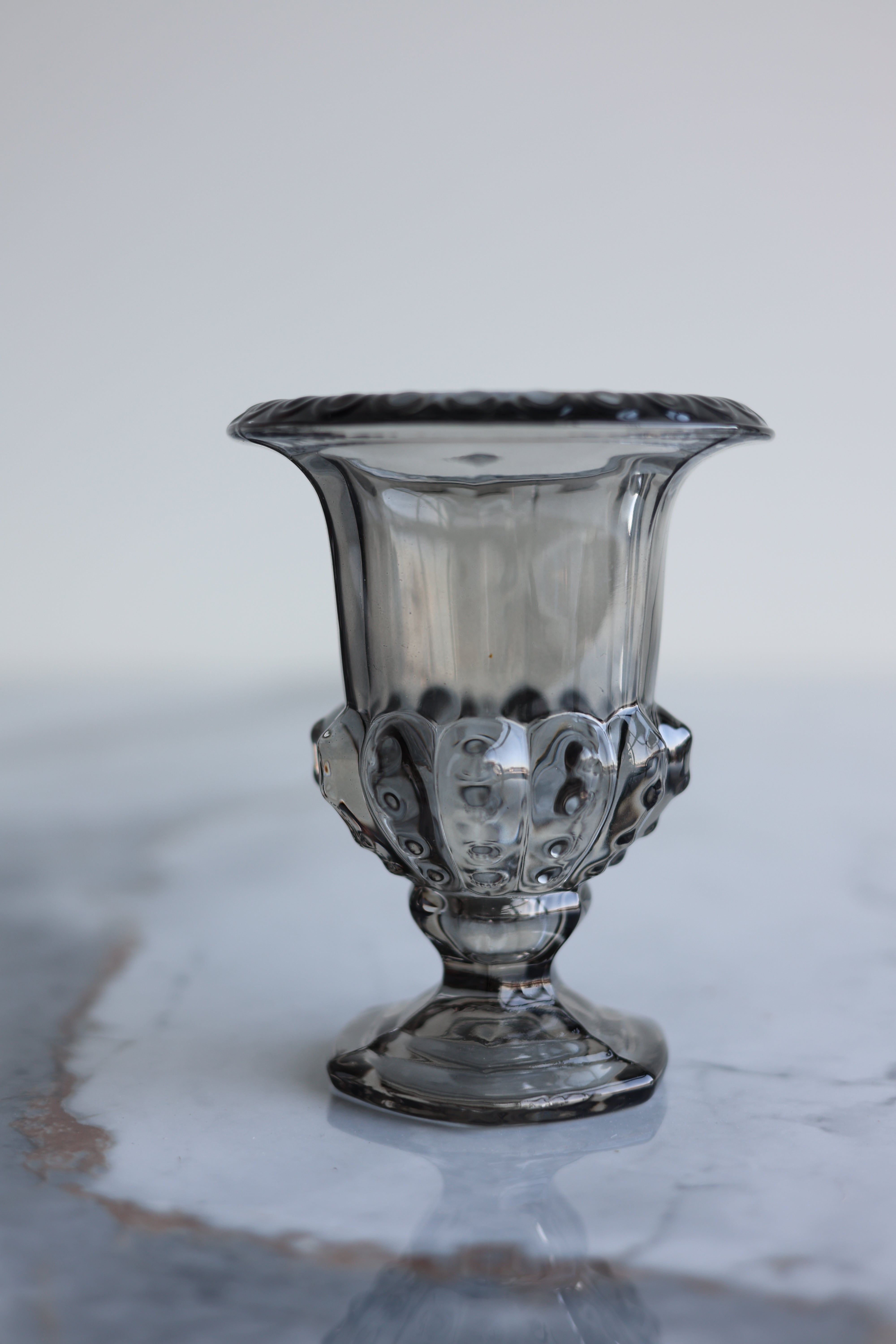 Smoked Dark Grey Crystal Urn