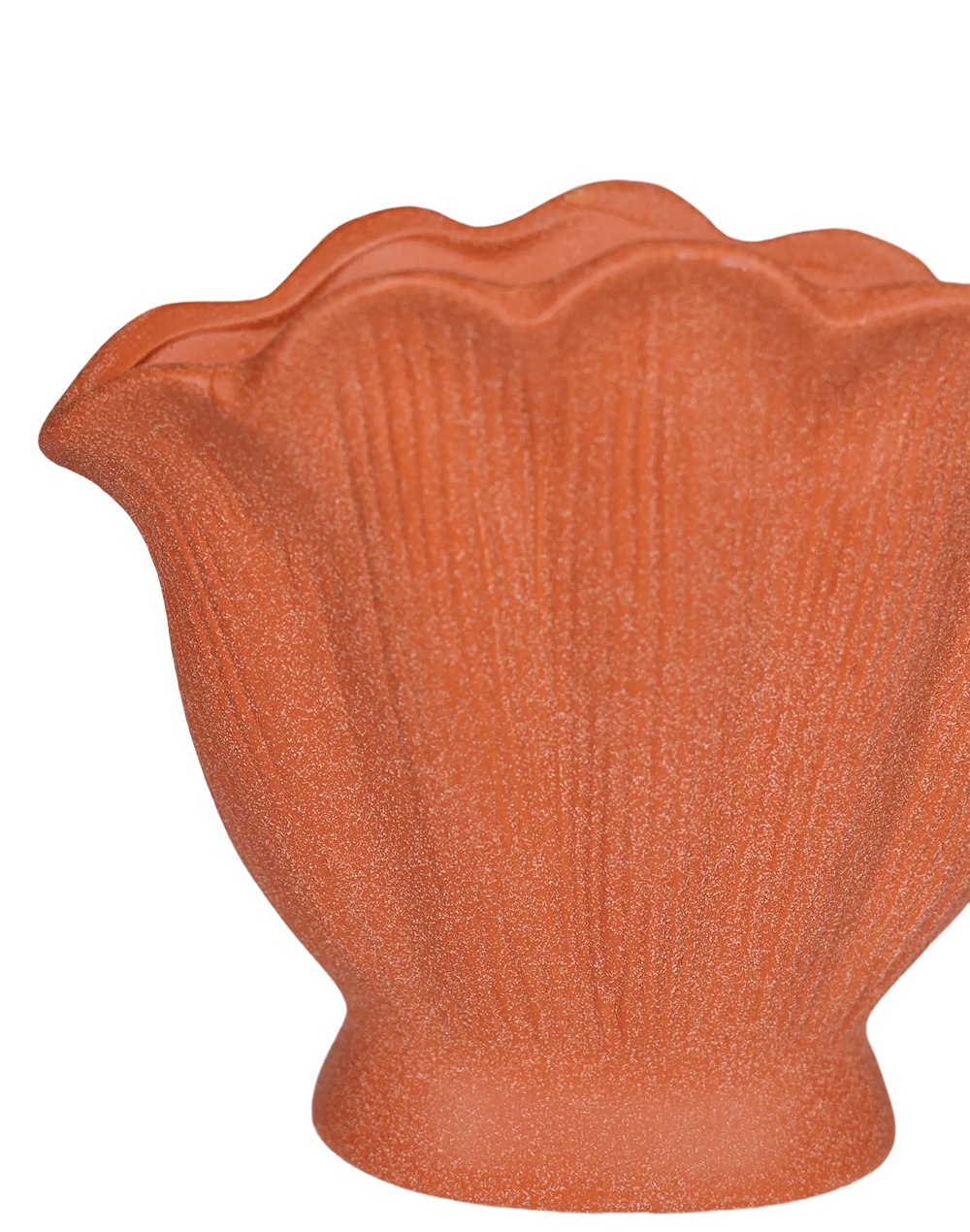 Shell Terracota Vase- Small Terracotta