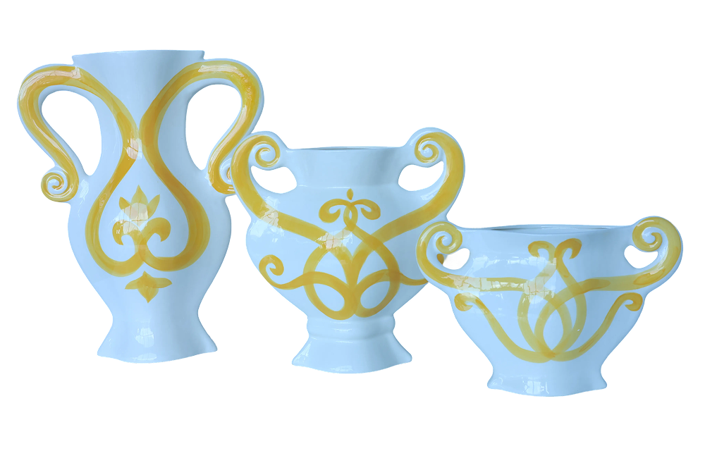 Capri Yellow Amphora- Medium