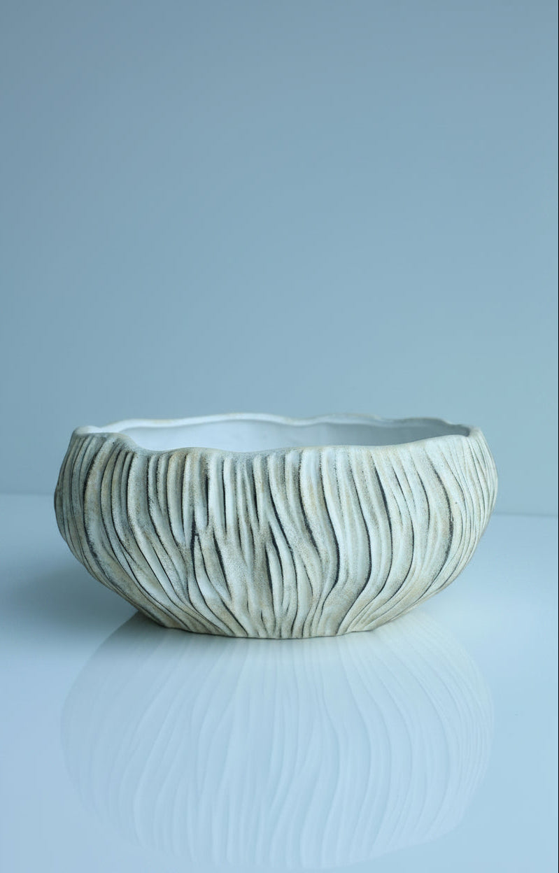 Ribbed Shell Planter