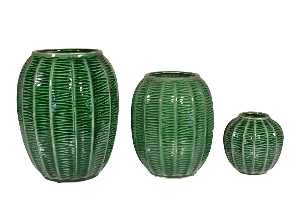 Saba Green Glazed Ceramic | Available in 3 Sizes