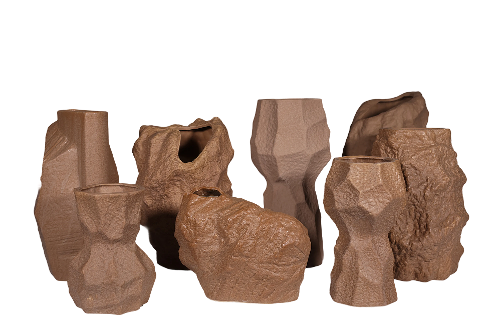 Stratum Stone Block Vase