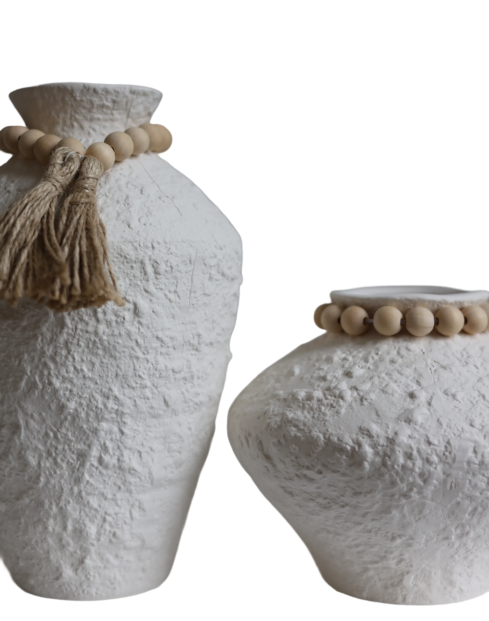 TerraForge Amphora Tie Vase White