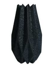 Terra Forge Black Facet Vase Black