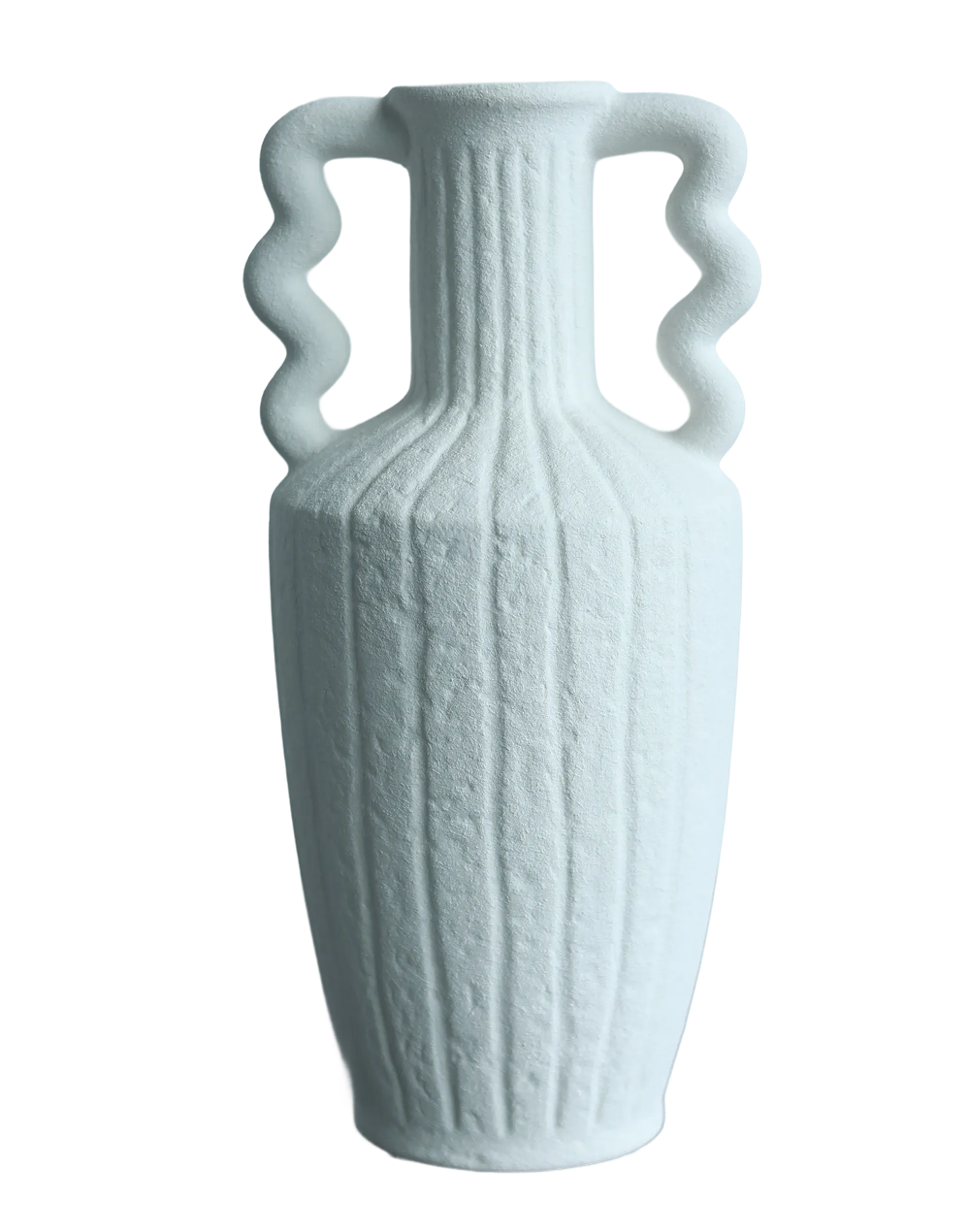 Terra blanc Corinth handle vase White