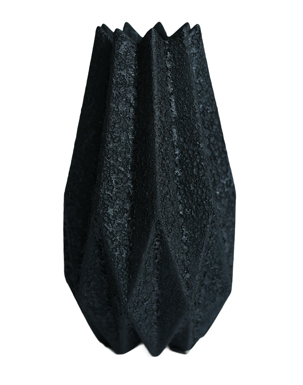 Terra Forge Black Facet Vase Black