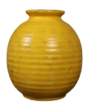 Yellow Orb Vase
