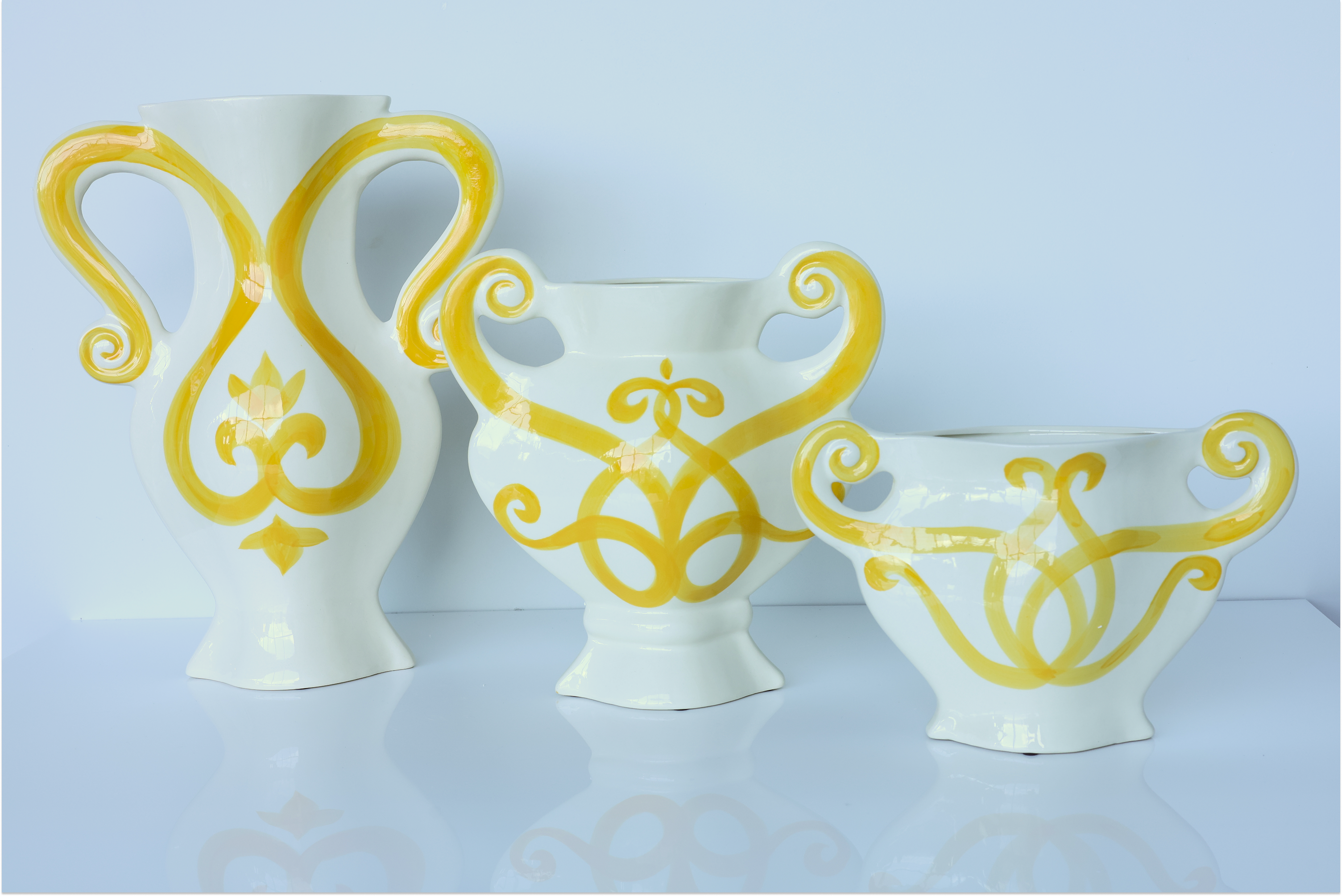 Capri Yellow Amphora- Small