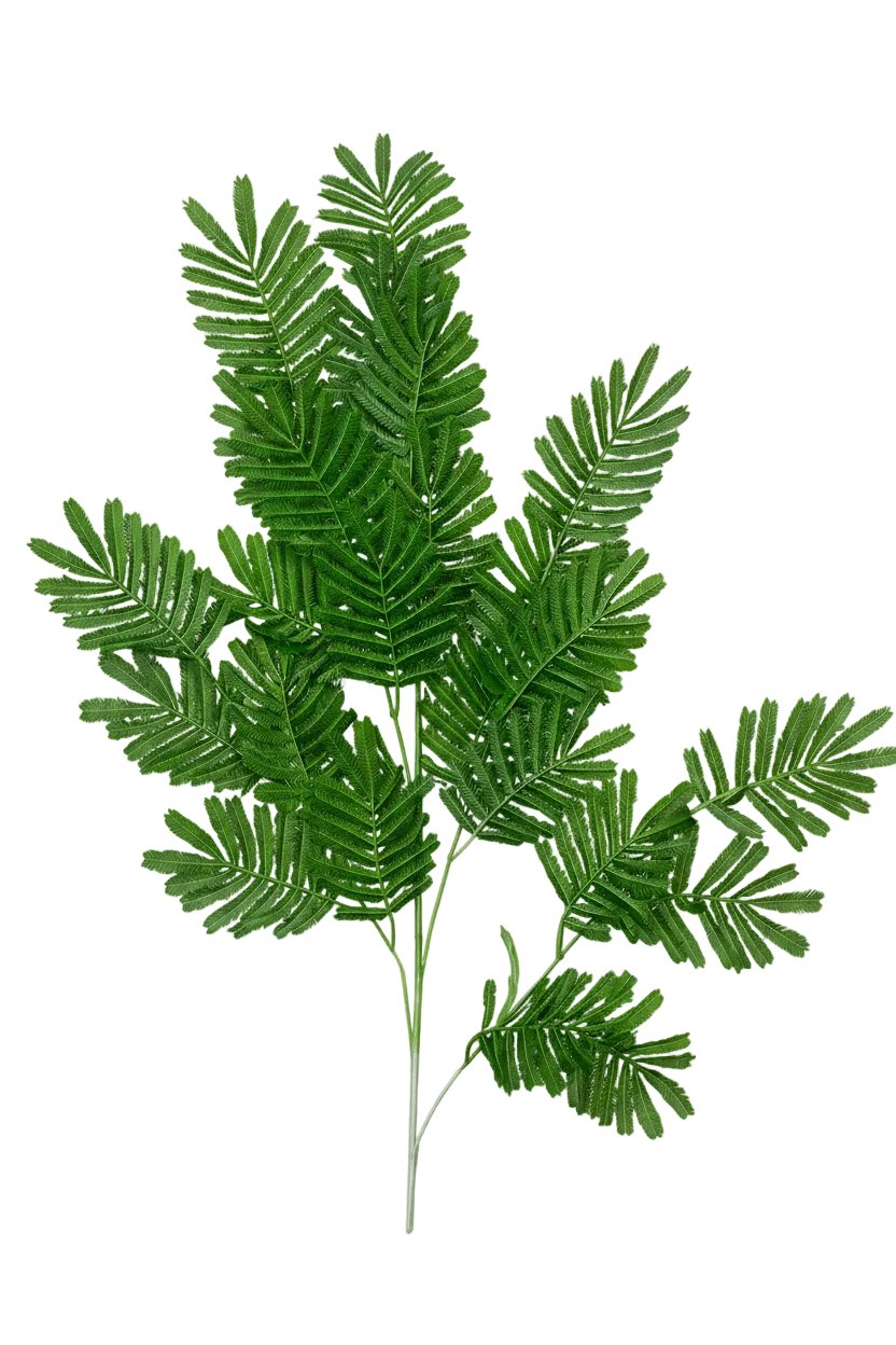 Plastic Mimosa Branch | Available in 5 Colors