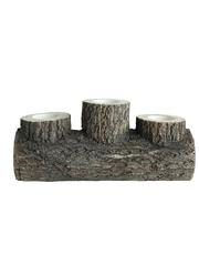 Woodland Trio Log Brown